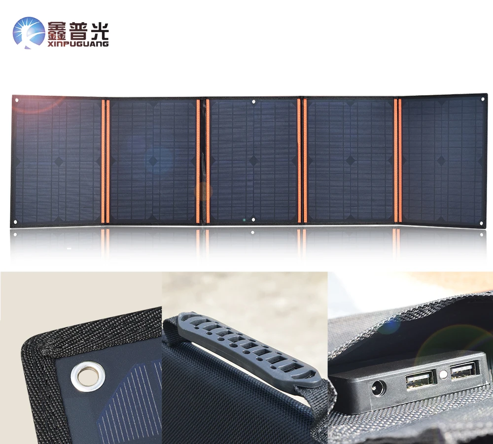 100 Вт 18 В/20 в складная солнечная панель Гибкая переносная наружное зарядное устройство 5v usb длятелефона 12v аккумулятора автомобиля RV для пеших прогулок, кемпинга, путешествий