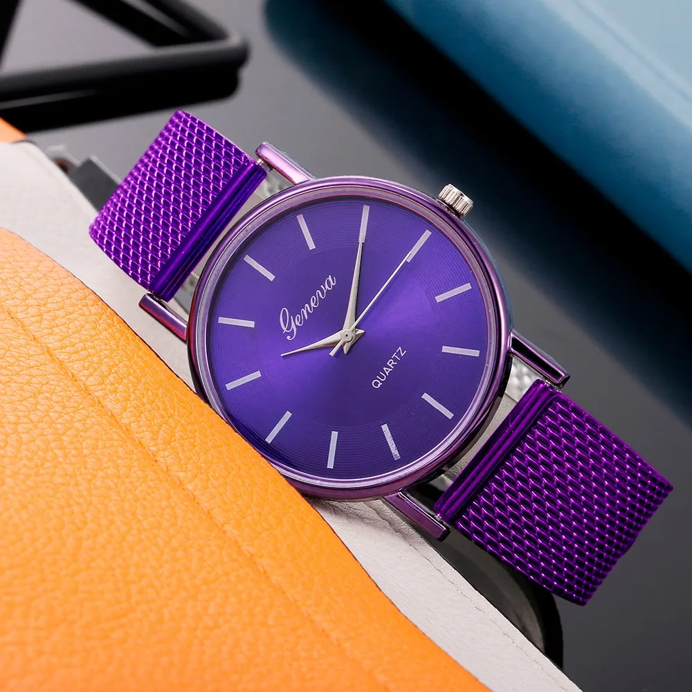 Watch For Women Stylish Quartz Watches Woman's High-end Blue Glass Waterproof Distinguished Minimalism Watch Relogio Feminino afbeelding