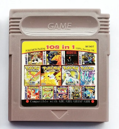 Картридж для игровой карты Nintendo GBC картридж карта 108 в 1 составлено на английском