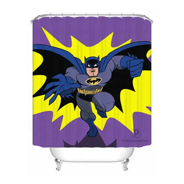 Shower Curtain Пользовательские водонепроницаемый Душ занавес Бэтмен против Супермена печатных ванной комнаты декор различных размеров#180320-02-254 - Цвет: Shower Curtain