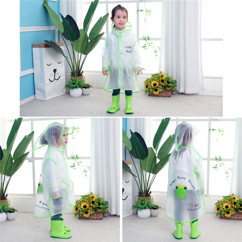 Children's waterproof raincoat Boys Girls Kids Hooded Raincoat Waterproof Jackets Toddler Baby Cartoon Tops #4S18 (55)