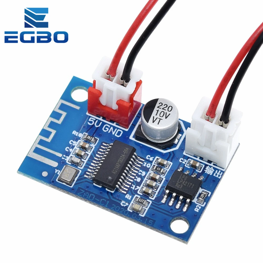 Модуль усилителя EGBO 5 В Bluetooth Вт моно класс D беспроводной музыкальный плеер без