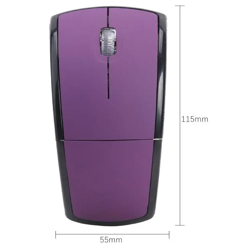 Фиолетовый Прочная беспроводная компьютерная мышь 1200 dpi USB оптическая 2,4G приемник тонкая мышь компьютерная периферийная техника для ноутбука - Цвет: Фиолетовый