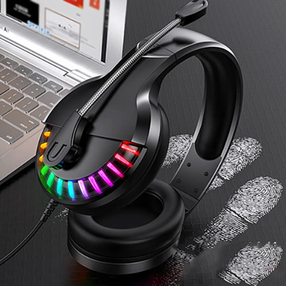 Headset Gaming Headset USB Charging Gaming Headset Wired Headset With Microphone Computer Headset Computer Gaming Headset