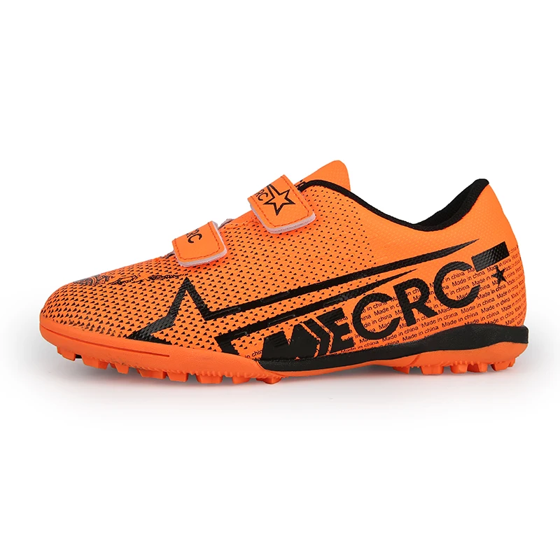 Оригинальные детские футбольные бутсы тренировочные длинные шипы Phantom Sneaker Sport Neymar Профессиональная футбольная обувь Ace - Цвет: orange