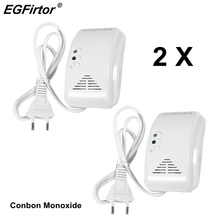 Ac220в детектор угарного газа 90дБ эхолот Предупреждение домашней безопасности CO газа углерода сигнализации детектор сигнал датчика