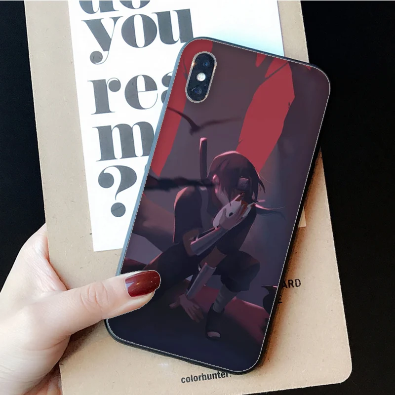 MaiYaCa Аниме Наруто Итачи DIY красивые аксессуары для телефонов Чехол для iPhone 5 5Sx 6 7 7plus 8 8Plus X XS MAX XR 11pro max