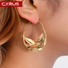 Creative Irregular Flower Basket Dangle Earrings For Women Gold Color Metal Stereoscopic Exaggerated Drop Earrings 2022 Dangler ► Photo 1/6