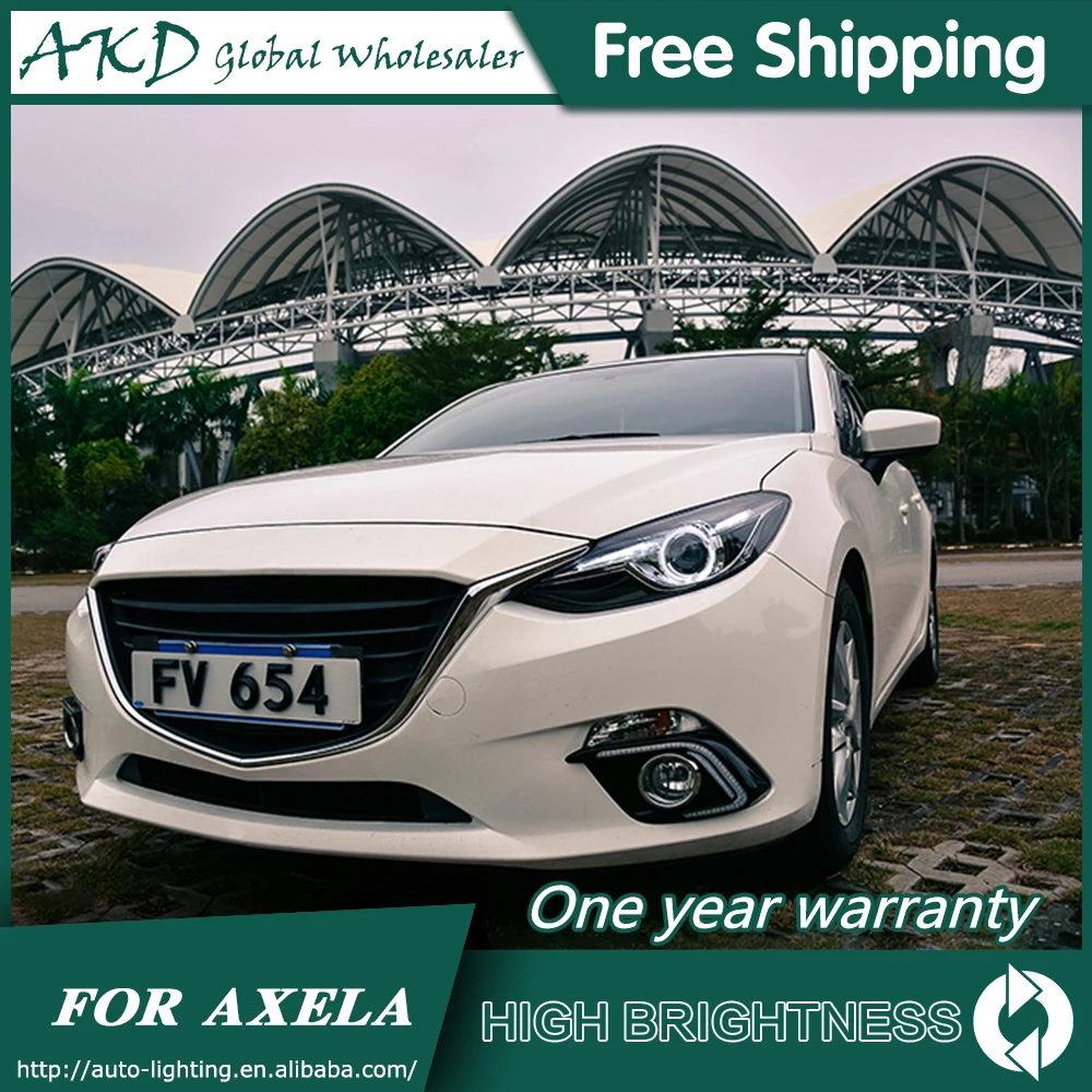 Фары для автомобиля Mazda 3 Axela- DRL дневные ходовые огни головная лампа светодиодный Биксеноновая лампа Противотуманные фары, аксессуары для автомобиля