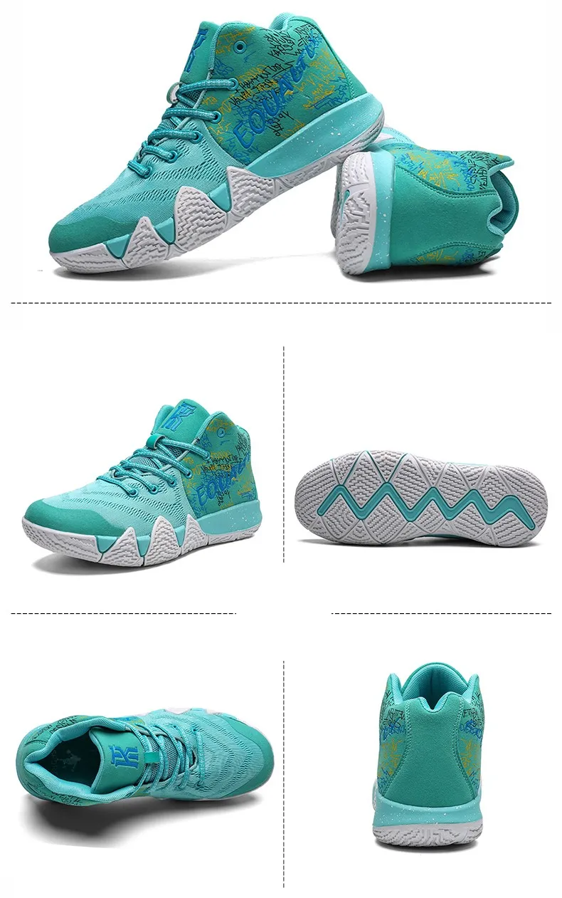 Uptempo/мужские баскетбольные кроссовки Kyrie 4 для мальчиков; спортивные кроссовки 9; Мужская обувь в стиле ретро; женские баскетбольные кроссовки