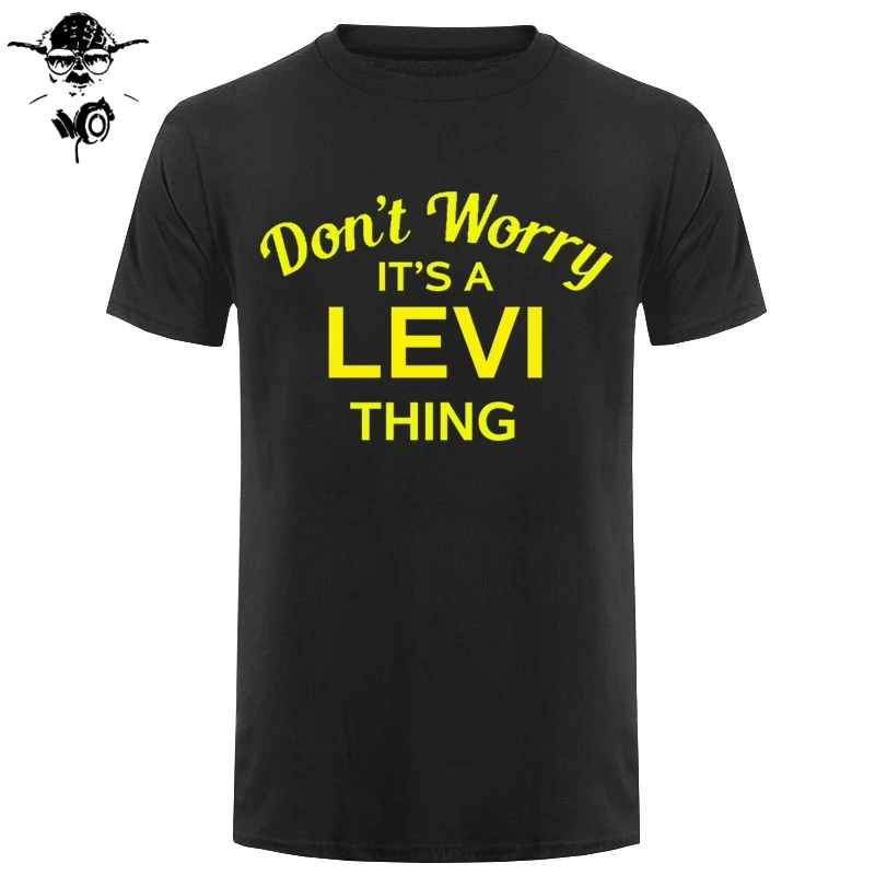 Не волнуйтесь это вещь LEVI! Мужская футболка Семейная на заказ NameMans уникальная
