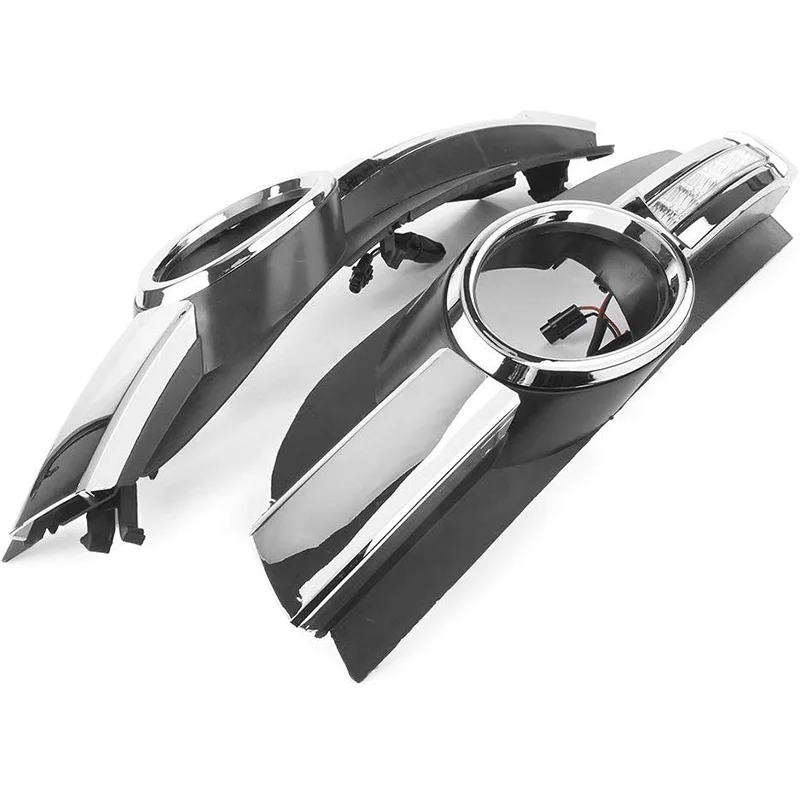 2 шт. для AUDI A6 C6 2005 2006 2007 2008 светодиодный DRL дневные ходовые огни 12 В ABS Противотуманные фары отверстие