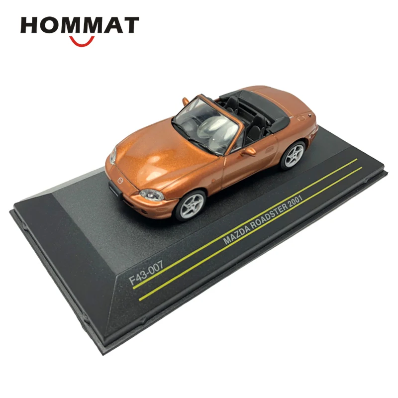 HOMMAT 1:43 Mazda Roadster 2001, модель автомобиля-трансформер из металлического сплава, Diecasts& Toy Vehicles, модели автомобилей, игрушки для детей, мальчиков