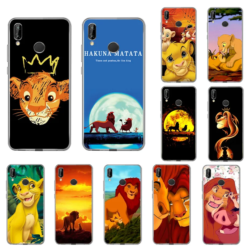 

Cute cartoon lion king TPU shell for Huawei Nova 5 5i 4 4e Mate30 Y92019 Y7 Y7Pro2019 Y62018 Y52019 Silicone mobile phone case