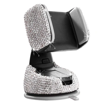 

Universal 360 Degree Car Phone Holder for Auto Dashboard and Air Vent with DIY Crystal Diamond Type for Toyota