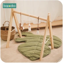 Tapis de jeu en coton pour bébé 1 pièce, couverture rampante en forme de feuille pour tout petit, tapis rampant pour nouveau né, activités, jeux, jouets, décor de chambre, accessoire Photo