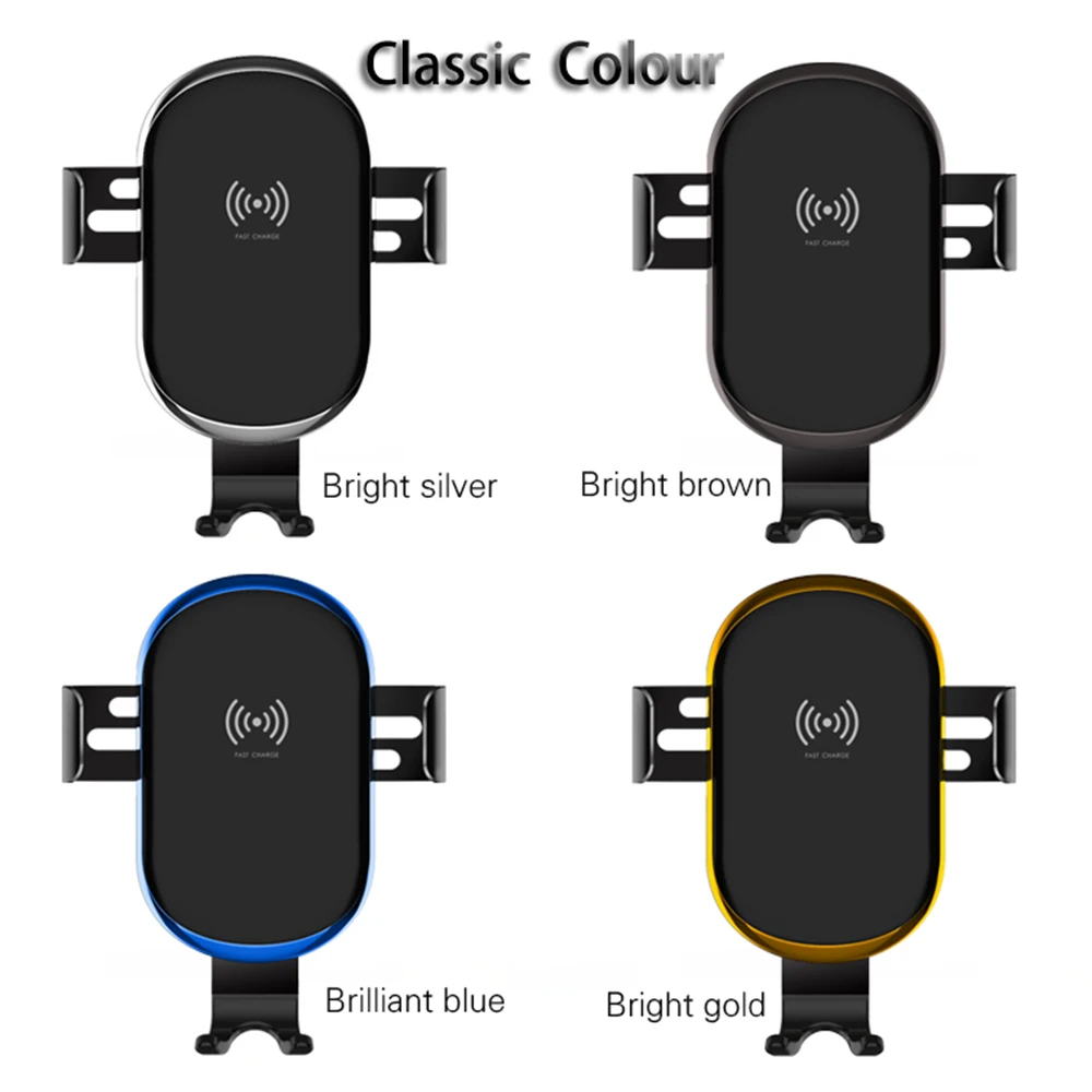 10W Fast Wireless Car Charger Intelligent Sensor Air Outlet Phone Holder Automatic Contraction Arm For Max Samsung S9
