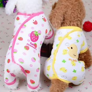 

Sweet Pet Dog Clothes for Small Dogs cute Pattern Cotton Dog Pajamas Small Dogs Tshirt For Pet Dogs Cat Clothes Puppy Jumpsuit