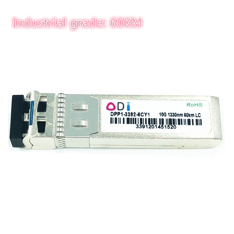 Приёмопередатчик типа SFP 10G LC 20/40/60 км двойное волокно 1310nm для программирования в производственных условиях+ 20/40/60 Совместимость промышленного класса для программирования в производственных условиях+ приемопередающее устройство промышленного класса-40-85Celsius