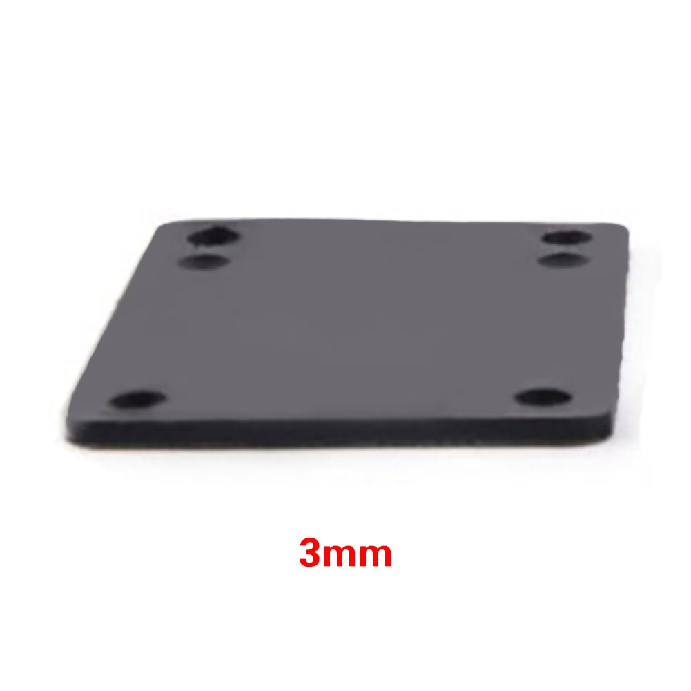 4 шт 0,1" /3,0 мм мягкий Скейтборд Riser ударопрочные колодки Longboard Shockpads
