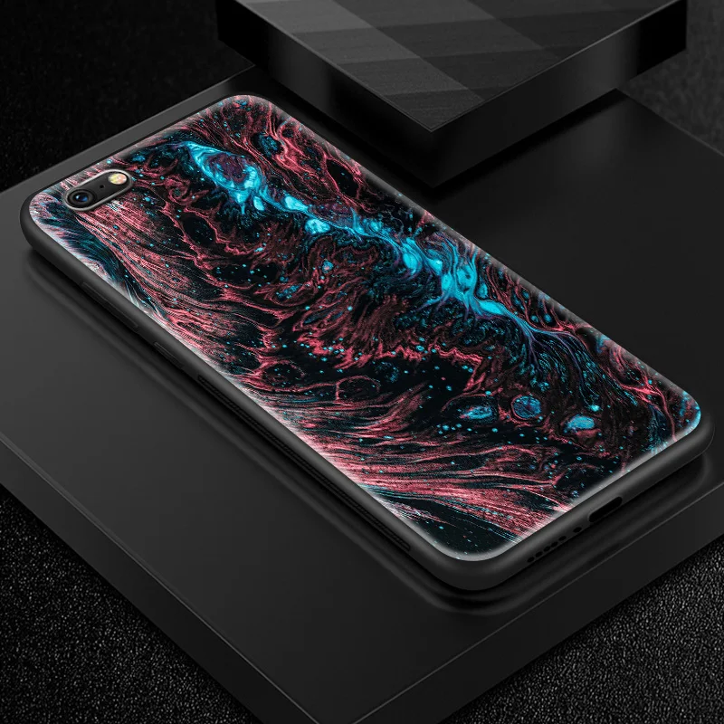 W388 Закаленное стекло чехол для iPhone 7 8 5 5S SE 6 6S Plus X XR XS MAX TPU Рамка для OnePlus 6 6T 7 3T 5 5T 7 Pro противоударный Fundas - Цвет: W388