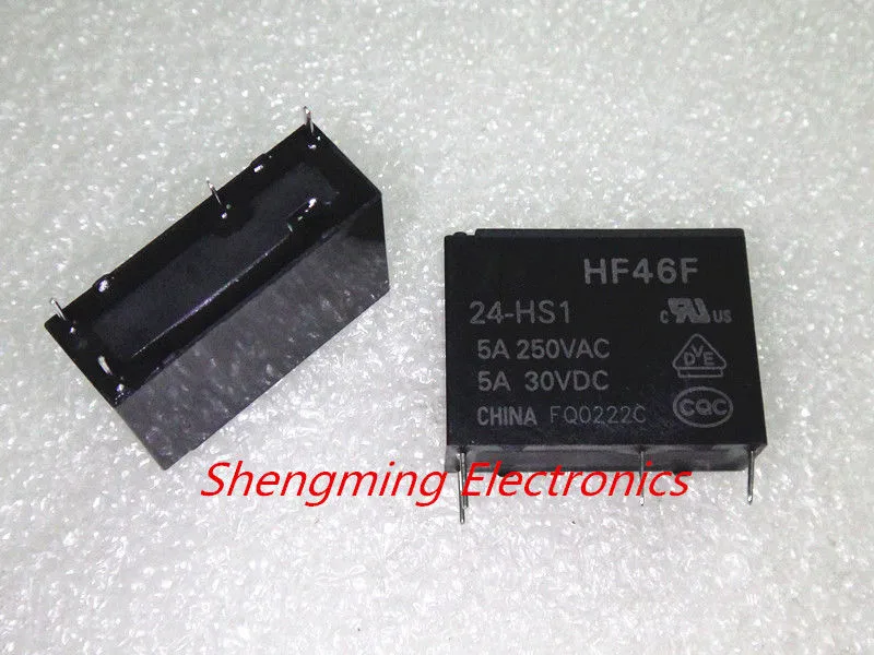 Реле HF46F/5 HS1 HF46F/12 HF46F/24 5VDC 12VDC 24VDC 5A 250VAC|relay 250vac|relay 5arelay 24vdc |