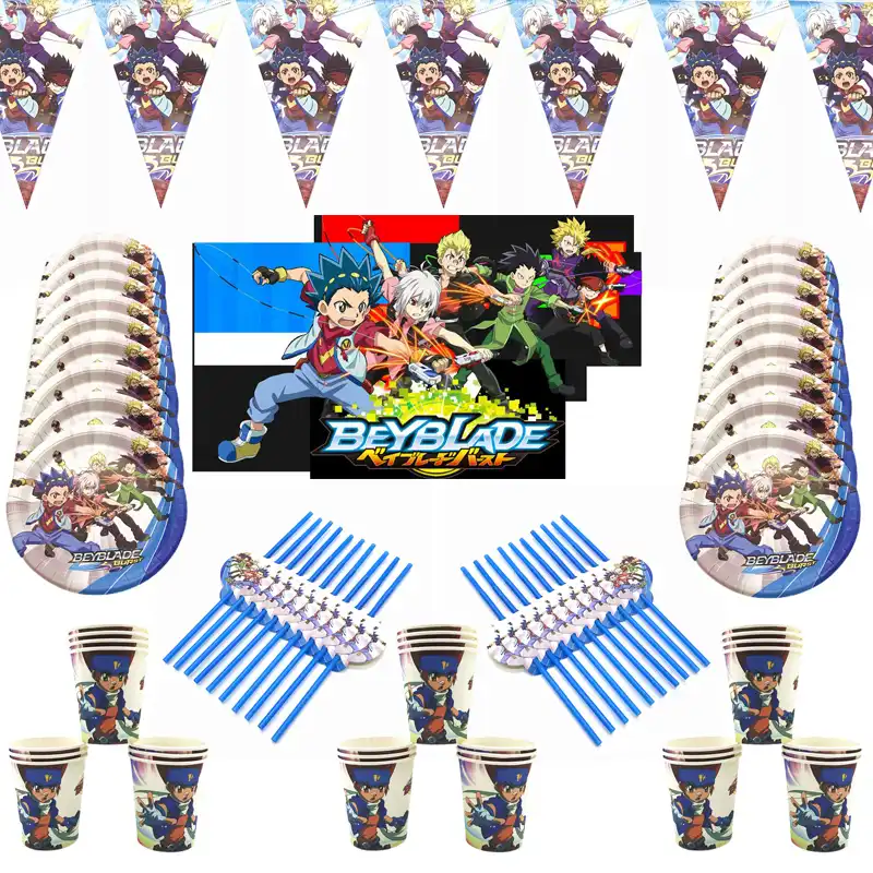 Beyblade Ballons Et Gyroscope Explosif Banniere Gt Pour Anniversaire Fournitures De Fete Beyblade Decoration De Gateau Decoration Pour Enfants Gyroscope Explosif Aliexpress