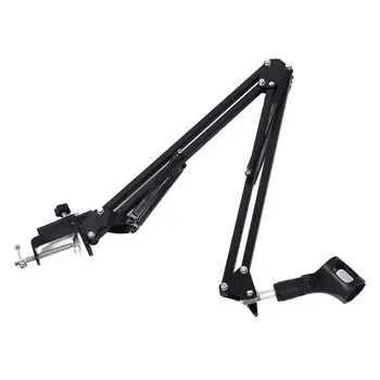 

Extendable Recording Microphone Holder with Mic Clip Table Mounting Clamp