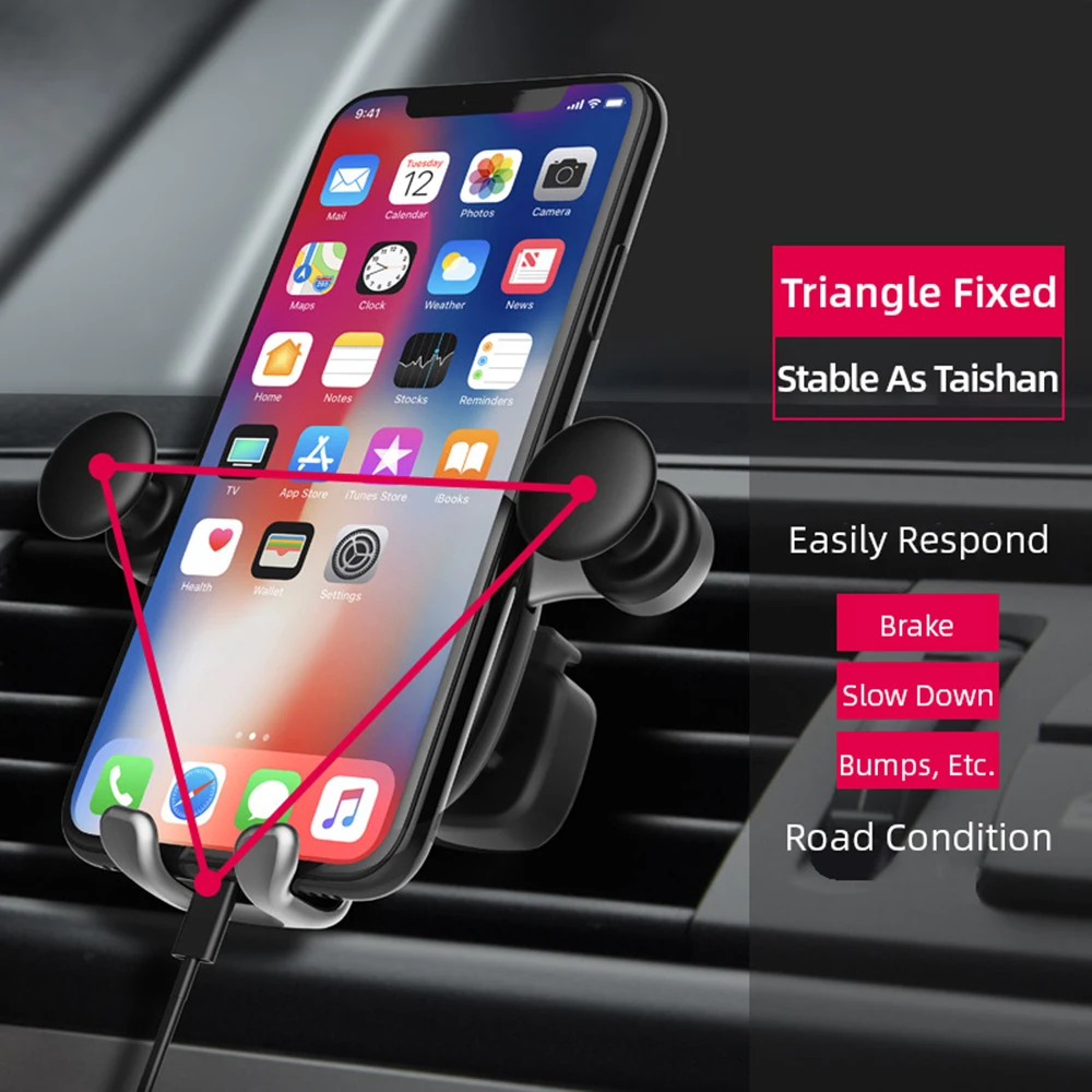 Автомобильный держатель для телефона кронштейн для iPhone 11 Pro Max XR мультяшный милый стабильный авто зажим силиконовый коврик Аксессуары для мобильных телефонов