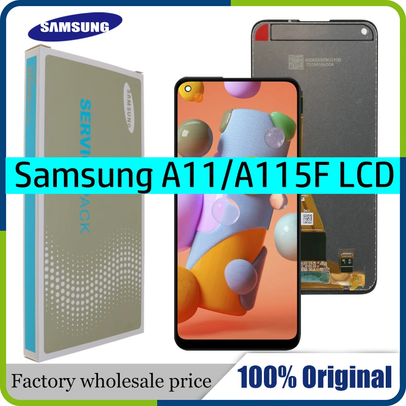 100% Оригинальный ЖК дисплей для Samsung Galaxy A11 сенсорный экран в сборе A115F A115F/DS с