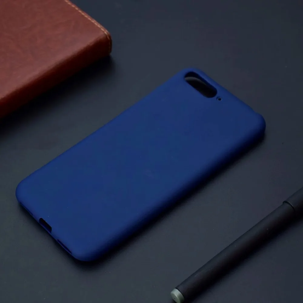 Карамельный Цвет Мягкий силиконовый чехол для Samsungnote5 8 9 s8 s9 s10plus J6 J7 J8 forSamsung A40 50 60 70, 80, чехол для задней панели сотового телефона - Цвет: Синий