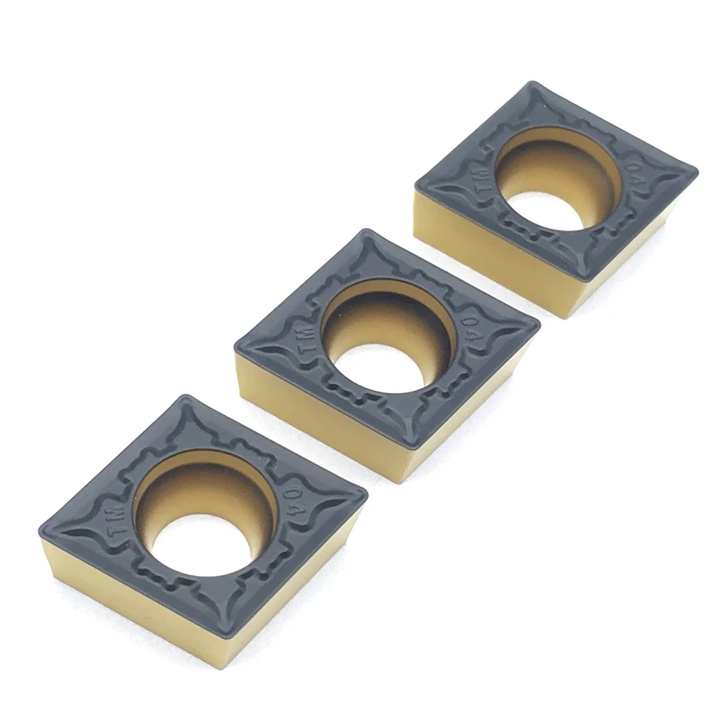 100% Original WS8125 CCMT09T304 TM CNC Lathe Cutter For Steel Carbide Inserts Turning Tools For WC Type U Drill Bit tool