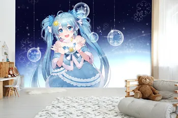 

[Self-Adhesive] 3D Hatsune Miku 979775650 Japan Anime Wall Paper mural Wall Print Decal Wall Murals