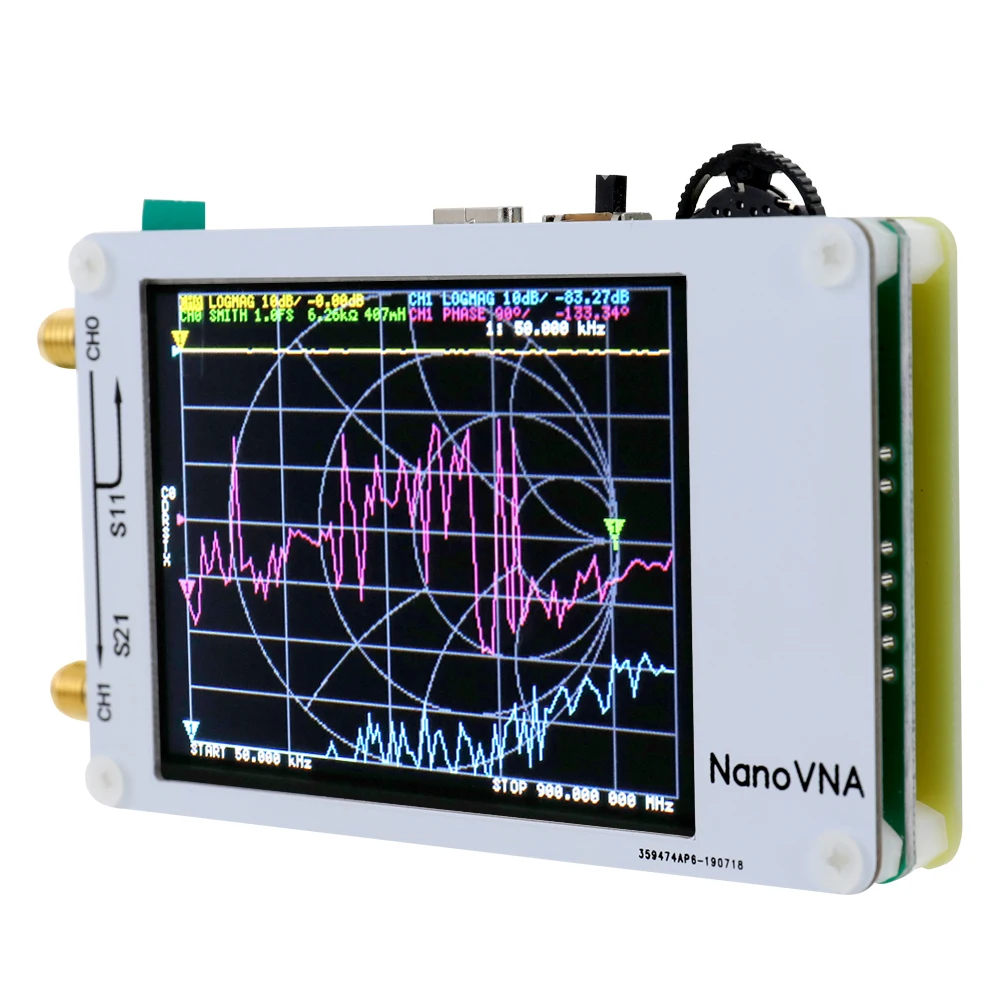 Новый векторный сетевой анализатор NanoVNA с цифровым сенсорным экраном