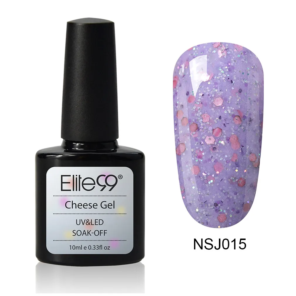 Elite99 сырный песочный гель для ногтей с молочной цветной гелевой краской Полупостоянный Гель-лак для ногтей маникюр геллак верхнее покрытие гибрид - Цвет: NSJ015