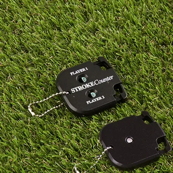 

Finger Ten Golf Stroke Counter Score Count Putt Handy with Key Chain Mini Black Two Digits Practical Manual Training Aid Tools
