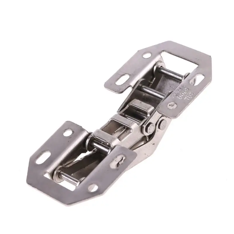 90 Degree 3" Cabinet Hinges No-Drilling Bridge Shaped Spring Door Hinge For Cupboard Furniture With Screws