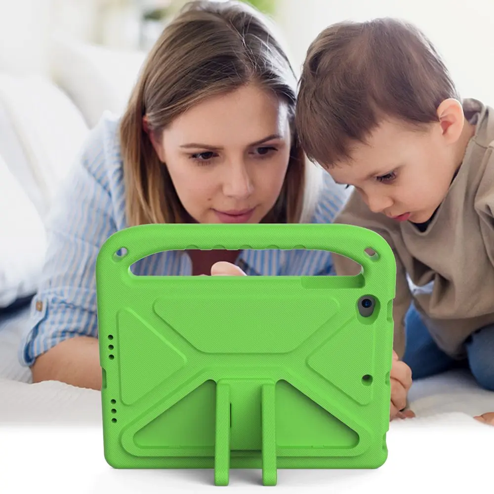 Durable Kids' Shockproof EVA Foam Tablet Case with Hand-held Stand