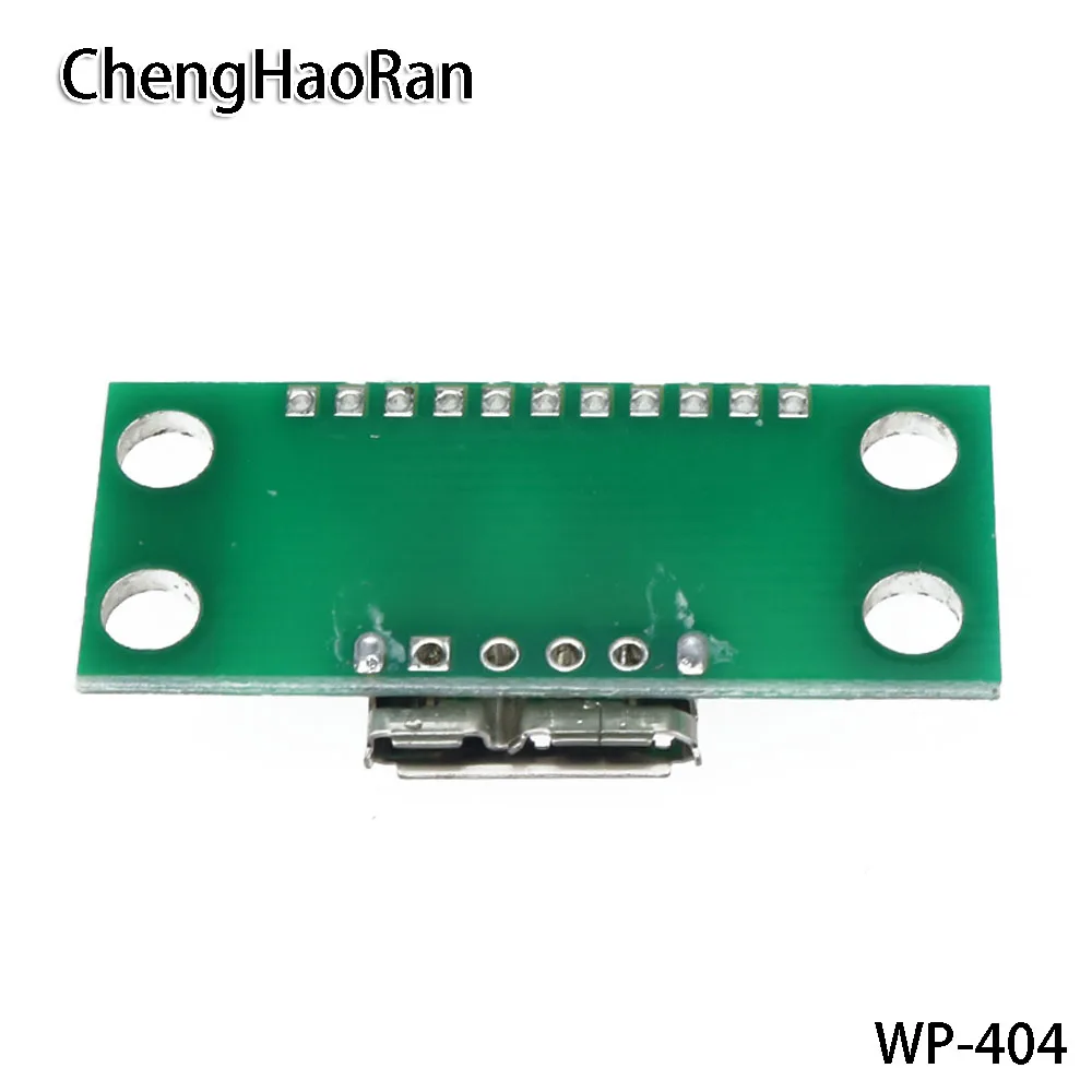 ChengHaoRan 2 шт./лот Micro USB 3,0 Женский тип-b с печатной платой тестовая головка мобильный жесткий диск разъем интерфейс DIY части кабеля