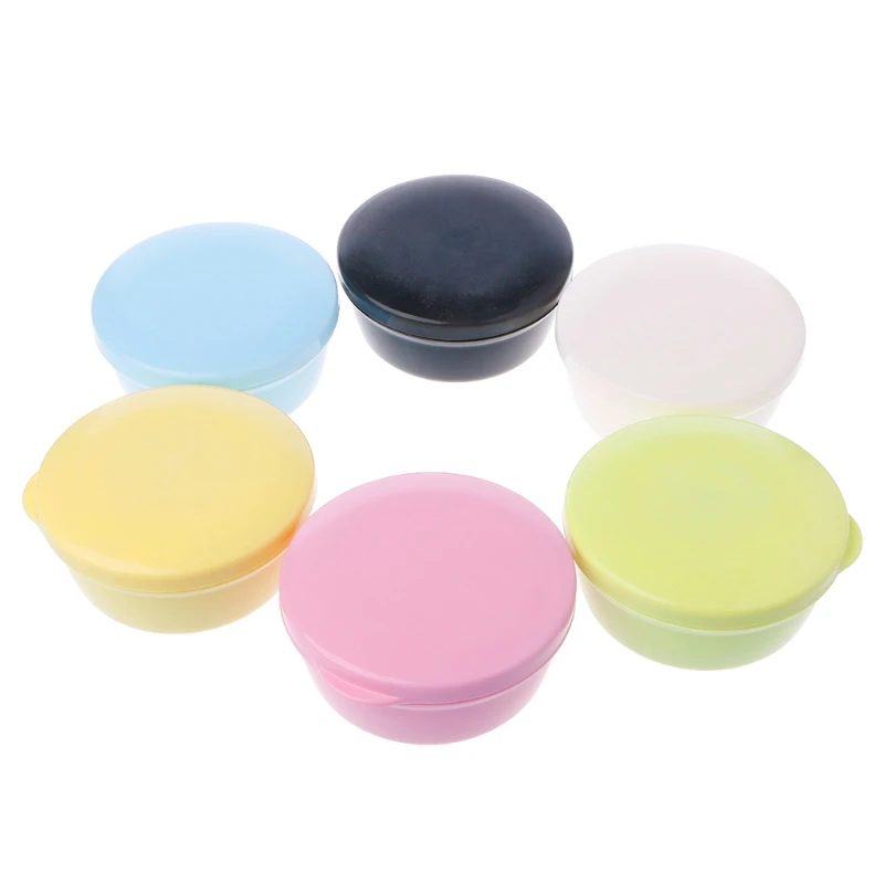 

Portable Travel Bathroom Round Soap Case Box Dish Plate Holder Case Container