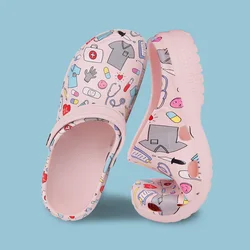 Women's Medicos Shoes Veterinary Nurse Scrub Clogs Classic Garden Clogs Outdoor Slippers Summer Water Yard Shoes X03-FSKT