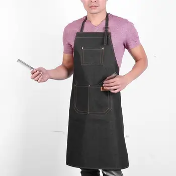 

Salon Hair Cutting Apron Barber Sleeveless Denim Apron Hairdresser Hair Cutting Protection Tool Hairdresser Protection Cloth