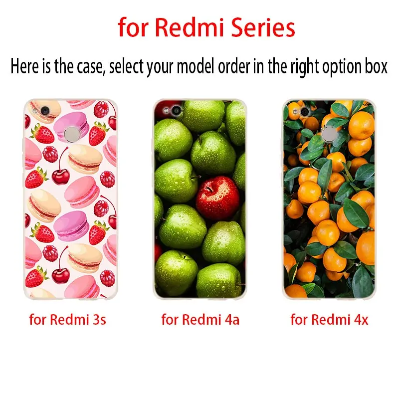 Мягкий чехол с фруктами для Xiaomi Redmi Note 8 7 6 5 Pro 8a 6pro 6a s2 5a 4a 5plus y3 Coque Funda Etui чехлы