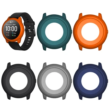 

Smart Watch Protector For Xiaomi Haylou Solar LS05 Screen Protector Anti-Fall Silicone Protective Case Watch Strap