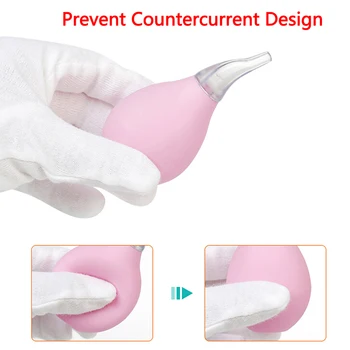 

1PCS Baby Nasal Aspirator Nose Cleaner Newborn baby sucker cleaner Sniffling Equipment Safe Hygienic Nose Aspirator
