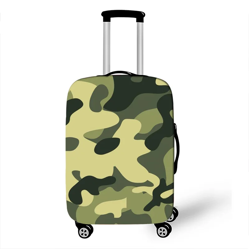 Камуфляжный защитный чехол для багажа, эластичный чехол, чехлы для путешествий, аксессуары для багажа, пылезащитный чехол, сумка для 18-32 дюймов, чехол на колесиках - Цвет: B09