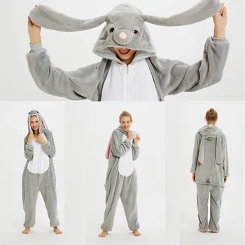 

Winter Kigurumi for Adult Oneise Christmas Pajamas Anime Cartoon Warm Sleepwear Cute Panda Unicorn Halloween Costume Home Pyjama