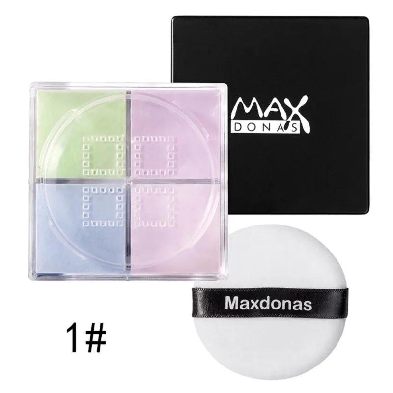 4-color Moisturizing Natural Concealer Honey Powder Lasting Oil-control Smooth Four-grid Set Makeup Powder