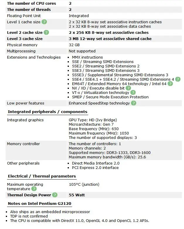Процессор Intel Pentium G2120 55 Вт 3M кэш 3,1 ГГц ЦП LGA 1155 работающий корректно настольный процессор ПК компьютер настольный ЦП