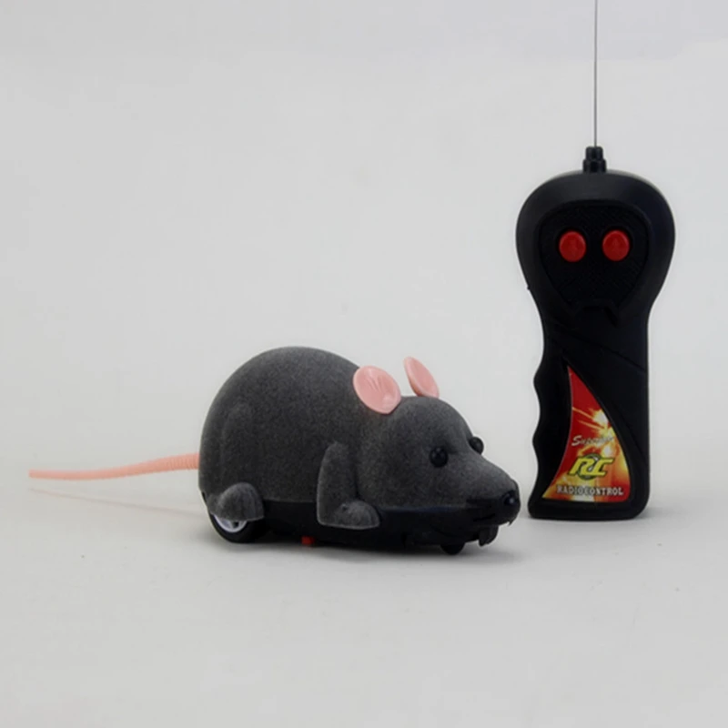 Забавная игрушка для кошек, мышь, беспроводная имитационная мышь с дистанционным управлением, электрическая забавная кошка, новинка, игрушка для домашних животных, Поддельные Мыши - Цвет: GY1